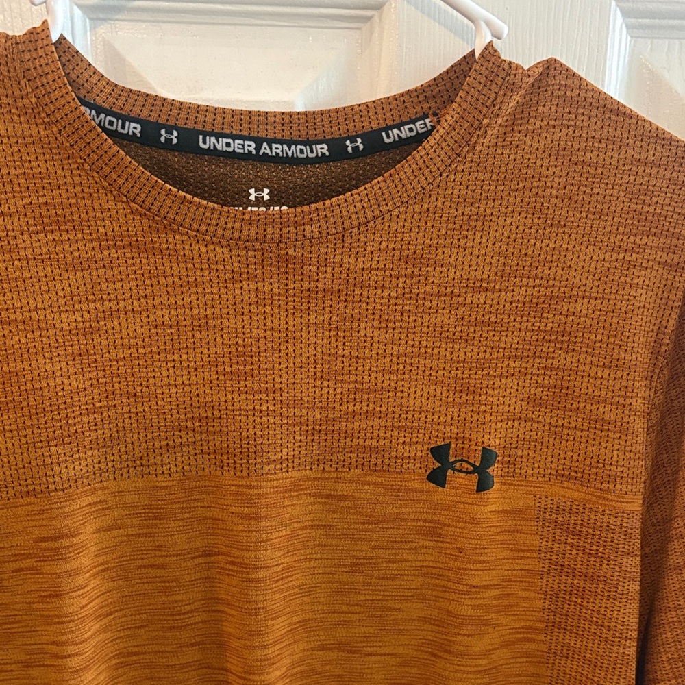 Under Armour Men's Short Sleeve Performance Tee - Burnt Orange - Picture 2 of 4